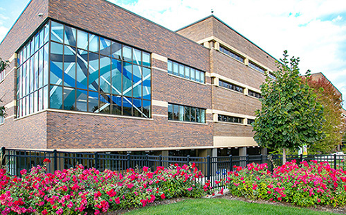 Saint Paul college in beautiful autumn